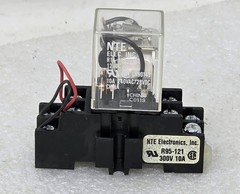 NTE 12VDC/240V Coil Base and Relay R14-11D10-12 (R95-121)