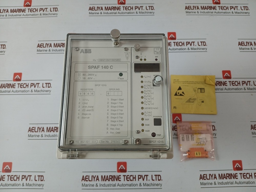 ABB SPAF 140 C-AA Frequency Relay 80-265V ACDC