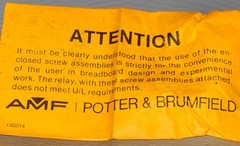 AMF Potter & Brimfield Double Pole Double Throw KUP Series 120V Relay 8115E1
