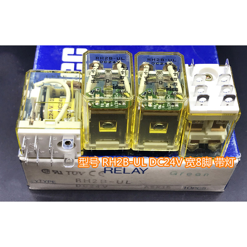 1Pc IDEC RH2B-UL DC24V 24VDC Power Relay 8Pins