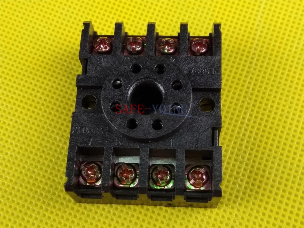 one New PF083A 8 Pin Screw Terminals Time Relay Base Socket