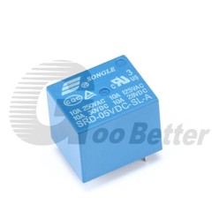 Mini Songle Relay SPDT SRD-03V 05V 09V 12V 24V 48VDC-SL-A -SL-C 4-Pin 5-Pins PCB
