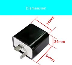 12V 2PCS Adjustable 2 Pin Prong Flasher Replacement Compatible with LED Electron
