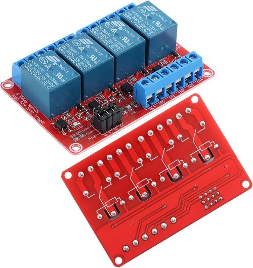 24V Relay Module Optocoupler Isolation 4 Channel Low Color: 4 Channel 24V