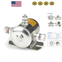 200A 12V Heavy Duty Solenoid Relay with Copper Contacts – Ideal for Marine Use