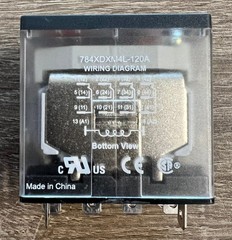 Schneider 784XDXM4L-120A 4PDT, 12A, 120VAC Relay