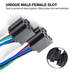 4Pin SPST Reliable 6pcs 30A Blade Fuse Automotive Relay Harness 24V DC