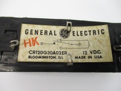 GENERAL ELECTRIC CR120G30A02ER 12VDC NSNP