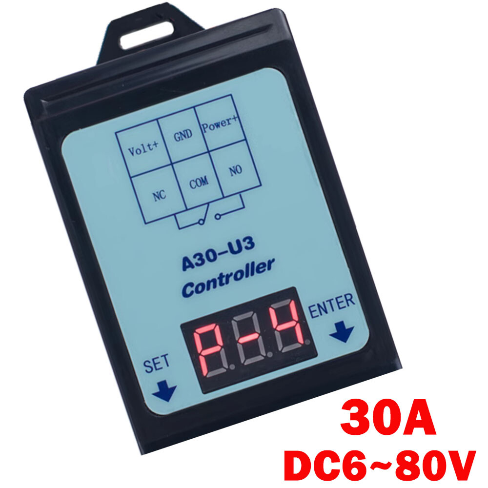 DC Voltage Detection Control Relay 6-80V/48V60V24V Battery Charge&Discharge US