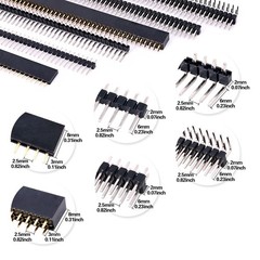 112Pcs 2.54mm Male and Female Pin Connector Assortment Kit, 100pcs Stackable …