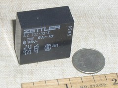 1 NEW ZETTLER AZ732-03-2 POWER RELAY 96V DC HV COIL DPDT 6A 250V AC 30V DC USA