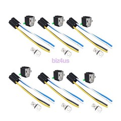 6pcs 30A Blade Fuse Relay Automotive Switch Set 24V DC 4Pin SPST Relay Harness