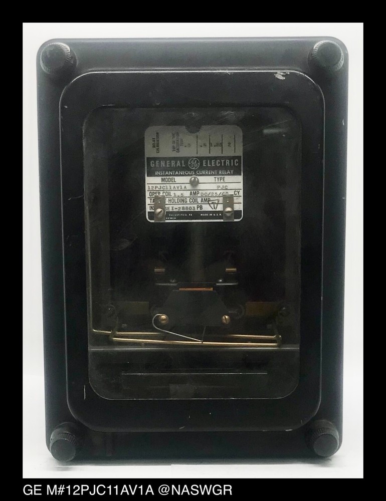 GE 12PJC11AV1A Instantaneous Overcurrent Relay – 1.5 Amp – Tested/1Yr Warranty