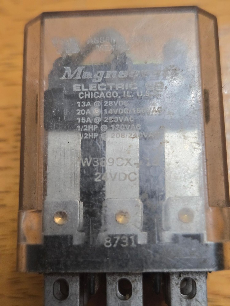 Magnacraft Relay Part #w3890x-03 24 Volt DC Untested