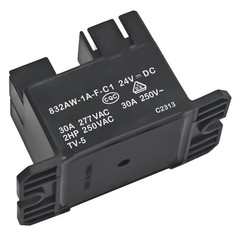 832AW-1A-F-C1 24VDC 30A 250VAC SPDT Quick Connect Power Relay HVAC 2 PCS