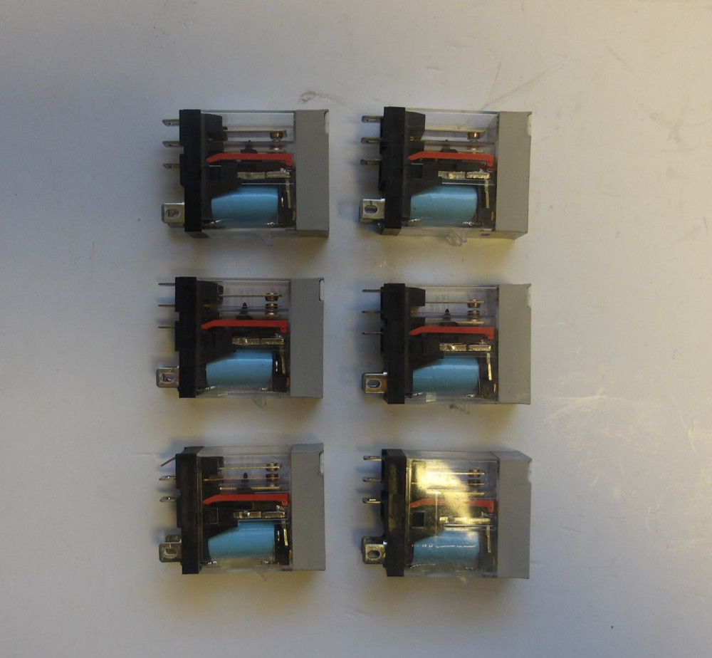 OMRON P/N: G2R-1-SN DC24(S) POWER RELAY 1POLE 10AMP 24VDC COIL LOT OF 6