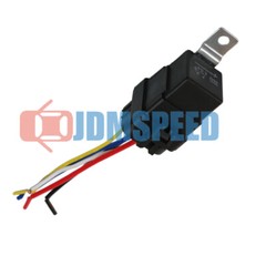 Heavy Duty 4 pack 40 amp 12V Car Auto 5 pin & wire Relay Waterproof Plug Socket