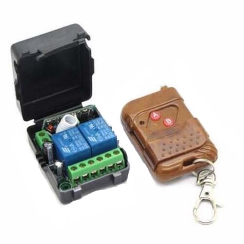 DC 12V 2Channel Wireless RF Remote Control Switch Transmitter Receiver Relay