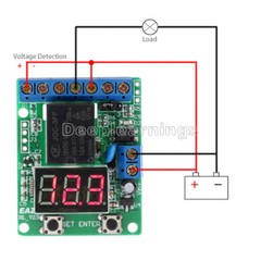 DC 12V Voltage Detection Charging Discharge Relay Switch Control Board Module DP