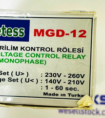 Metess MGD-12 Monophase Voltage Control Relay 140-260V