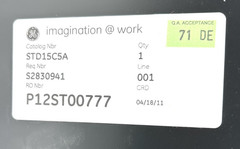 New General Electric 12STD15C5A Differential Relay 5A 48/125/250VDC