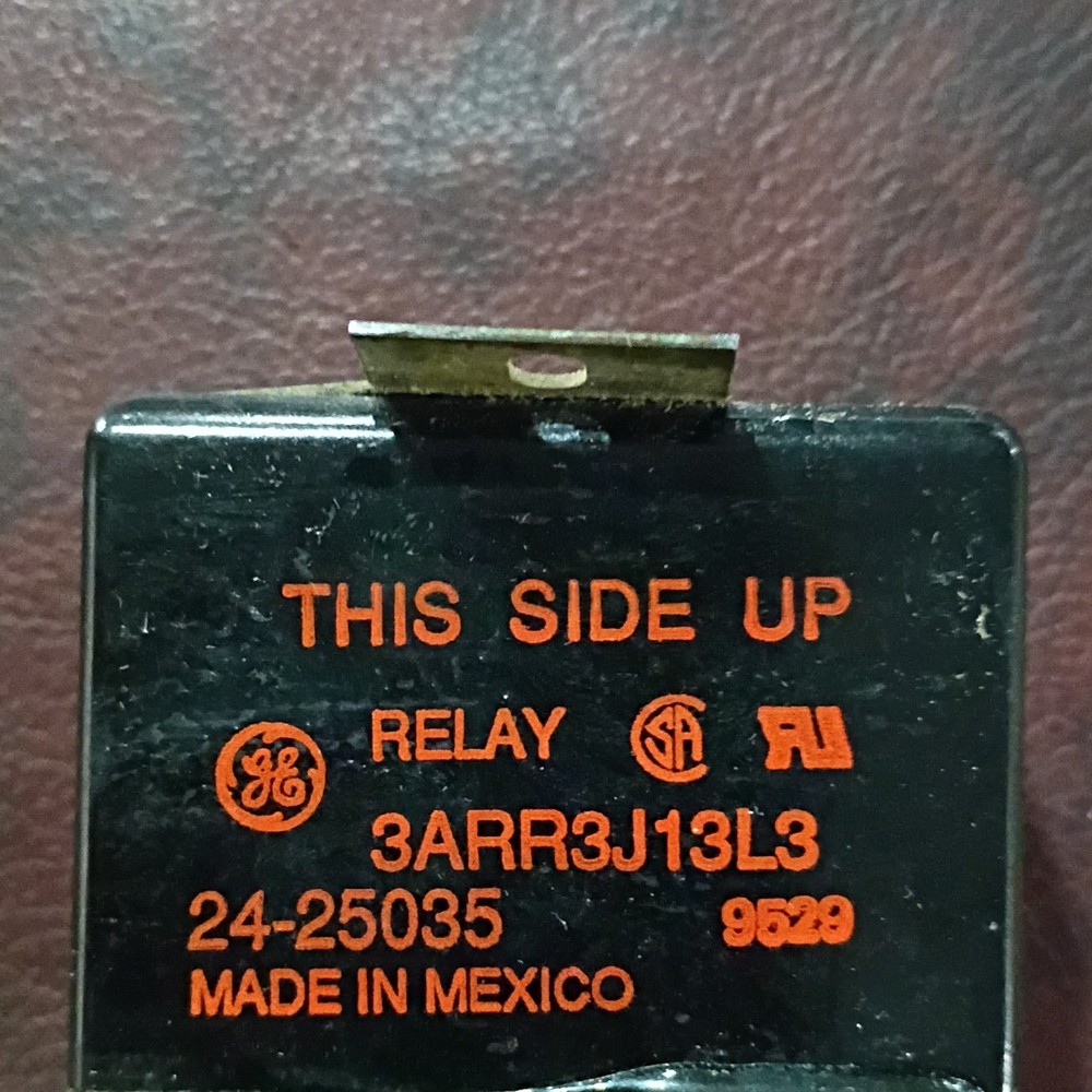GE Relay 3ARR3J13L3 24-25035 6-Pin Industrial Control Component Made in Mexico
