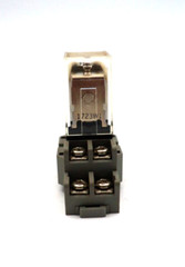 Philips ECG RLY2243, 2-Pole, 24VAC, 10 Amp, 8-Blade Relay & RLY9121 Socket