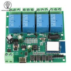4 Channel Relay Switch Module Tuya Smart WIFI Remote Control Relay 2.4GHz 433MHz