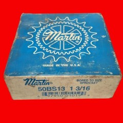 Martin 50BS13 1-3/16 Bored to Size Sprocket – 50 / 5/8 in, Bored to Size, 1.1875