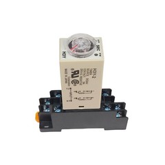 DC 24V Delay Timer Time Relay DPDT 0-60S Second & Base Socket H3Y-2 (DC 24V)