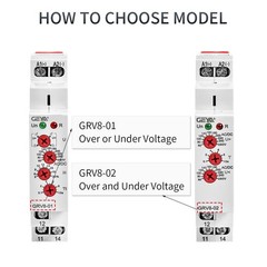 Single Phase Voltage Relay Over Under Protection 1SPDT 10A 110V240V