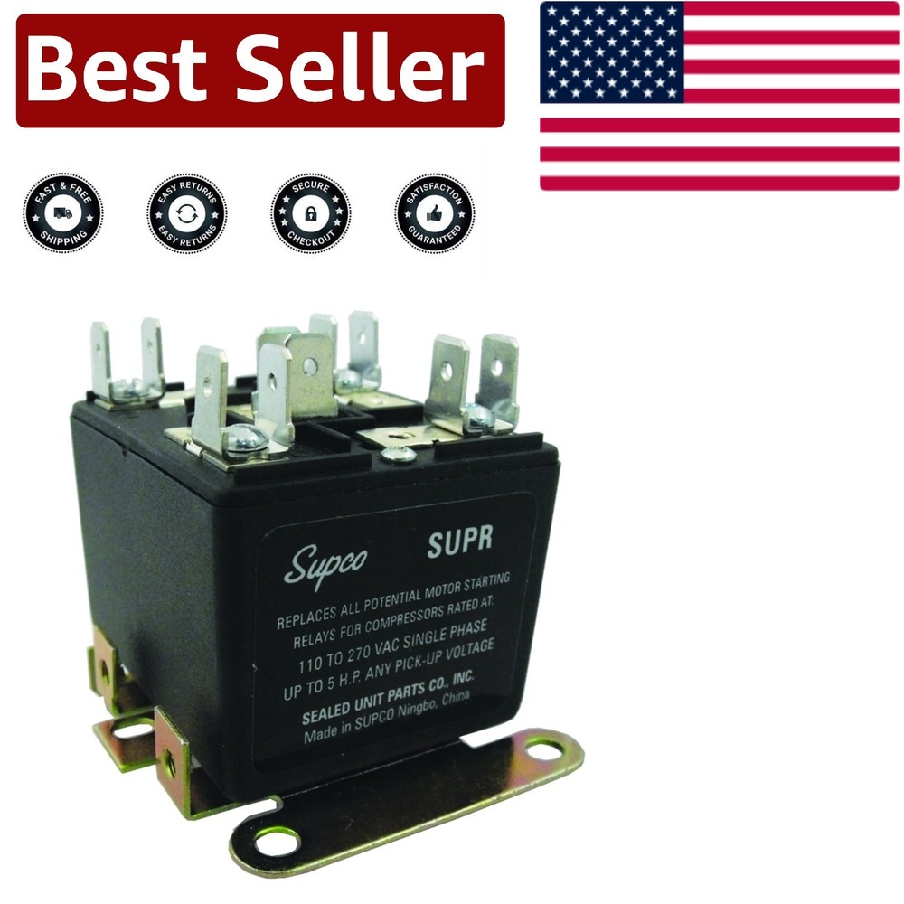 Reliable 30A Universal Potential Relay for HVAC/R – Easy Installation, Din Rail