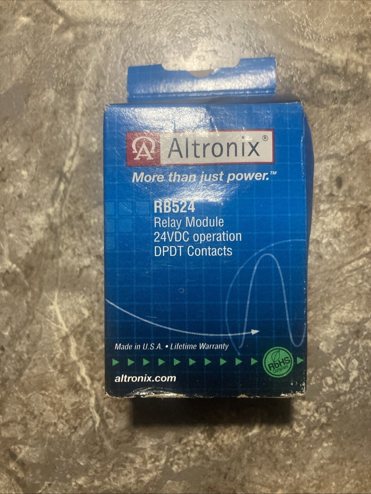 ALTRONIX RB524 Relay 12 or 24 VDC 5 AMP DPDT Contacts