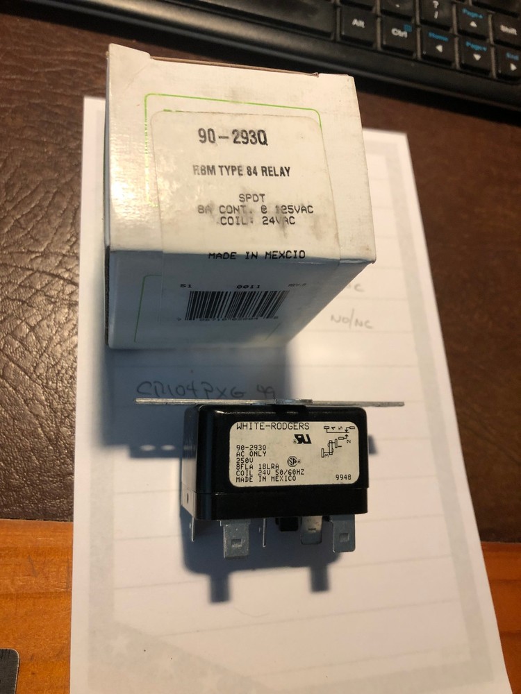 White-rogers 90-293Q SPDT RBM type 84 Relay New