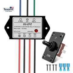 Groovely 12V DC Relay Module,Forward and Reverse Relay Module,With Waterproof DP