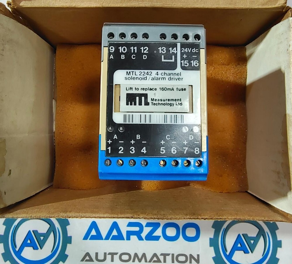New Measurement Technology, Ltd – MTL 2242, 4 Channel Solenoid/Alarm Driver
