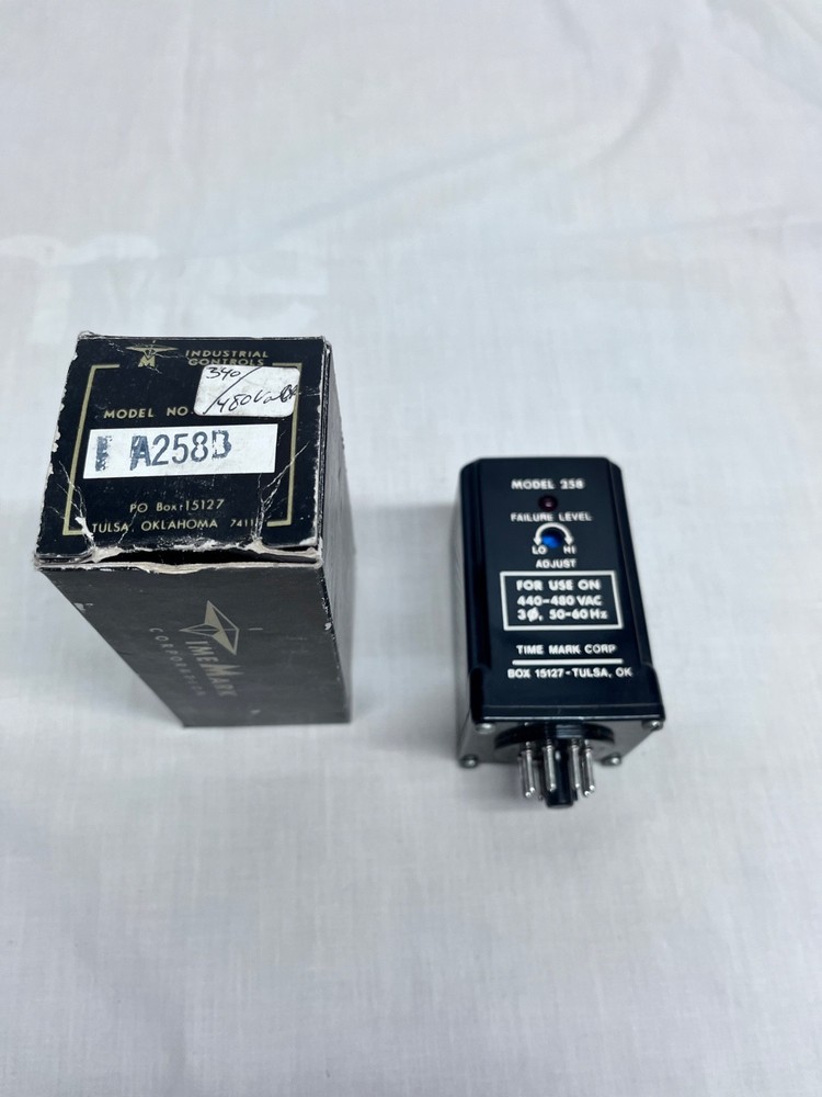 🔥Time Mark 258 -480 VAC 3 PHASE POWER MONITOR VOLTAGE MONITOR