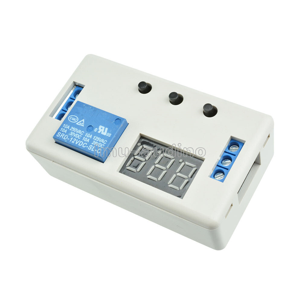 12V Digital LED Display Delay Timer Control Switch Relay Module Automation Case