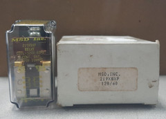 MSD INC 219XBXP-120VAC Relay, 10A Locking Clip Plug-in Relay NIB/NOS