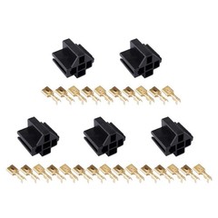5 Pin 12V Car Relay Socket 30A/40A Pack of 5 with Copper Contact