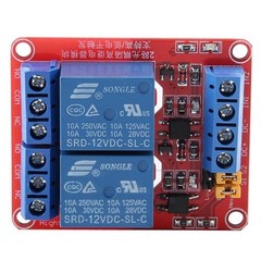 2 Channel Relay Module Relay Card with Optocoupler Low Level Trigger Expansion Pla…