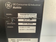 GE MULTILIN 650 F650BFBF2G0HI Digital Bay Controller