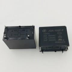 2PCS HongFa HF102F-P-12VDC JQX-102F-P Power Relay 20A 250VAC 4 Pins