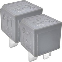 2-Pack 70A 12VDC 4-Pin SPST Relay Replacement, Compatible with 2000-2023 Vehicle