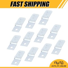 10X 5mm Metal Hole Diameter Silver Tone Automotive Relay Bracket Replacement