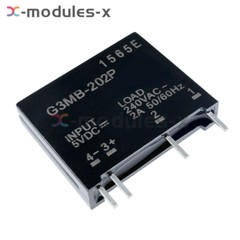 1-10x G3MB-202P DC-AC PCB SSR In 12VDC AC 2A Out 240V Solid State Relay Module