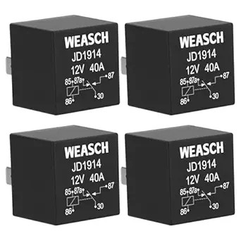 4 Pack JD1914 Car Relay, 12V 40A, 5 Pin SPDT, Automot Item Package Quantity: 4