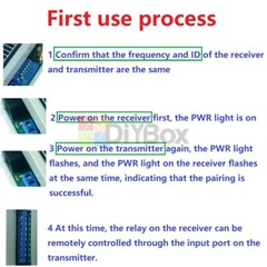 8CH 433M Lora Remote Controller Feedback Point-to-Point Wireless IO Swicth Relay