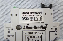 Allen-Bradley DIN Rail Mounted 24v DC Relay 700-TBR24,Socket 700-HLT1Z24(HLT1Z)