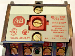 ALLEN BRADLEY 700 TYPE PK 400A1 AC RELAY SER.B 600VAC 10A 700-PK400A1 B- CHECKED